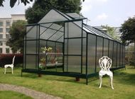 UV Aluminum / Metal Frame Polycarbonate Plastic Garden Greenhouse Kits For Plant , Vegetable
