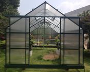 Green / Nature Alu-Silver Hobby Greenhouse Kits For Nursery With Double Sliding Door