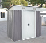 Pent Roof Metal Storage Shed With 8X6ft , Zinc Steel Frame Metal Garden Shed