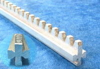 hard aluminum alloy rack and pinion mechanism 1650mm long ventilation rack