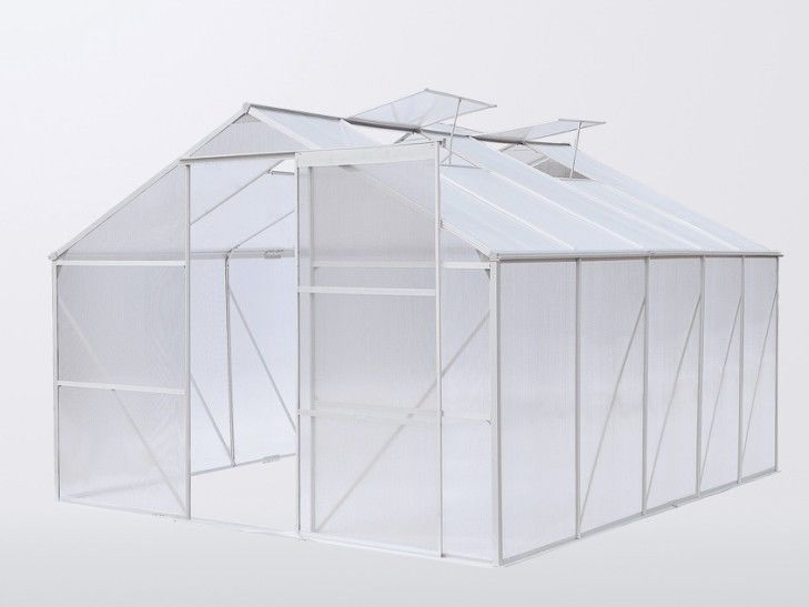 10 ' x 8 ' 6mm UV Twin Wall Polycarbonate Garden Greenhouses ,  Durable Home Greenhouse