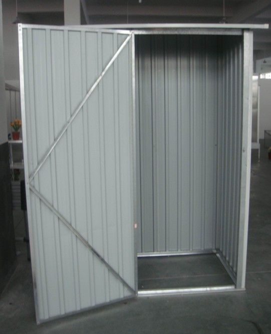 Prototype Mini Pent Metal Garden Shed Plans With Single Swing