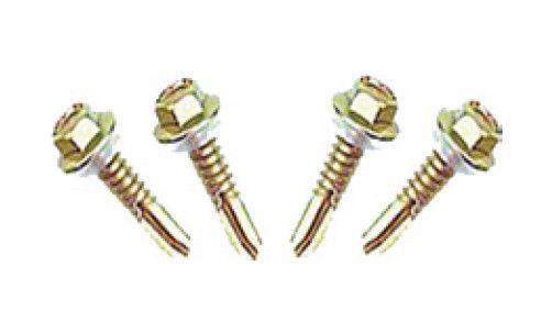 25mm long galvanized steel self drilling metal screws for thin steel plate / pipe