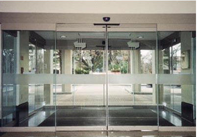 Frameless automatic glass sliding doors for Shopping center / mansion