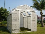 10mm UV Twin-wall Small Hobby Polycarbonate Barn Greenhouse 8' X 08' GH0808