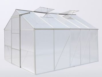 10 ' x 8 ' 6mm UV Twin Wall Polycarbonate Garden Greenhouses ,  Durable Home Greenhouse