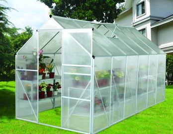 12x6 ft Modular Small DIY Backyard Greenhouse Kits With Powder Coated Metal Frame