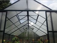 UV Aluminum / Metal Frame Polycarbonate Plastic Garden Greenhouse Kits For Plant , Vegetable