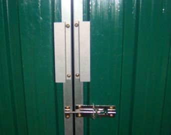 Green / White / Cream Movable 10x10 DIY Metal Shed For Workshop , Powder Coated Frame