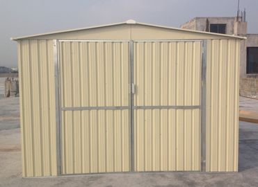 10x8 Prefab Metal Garden Shed For Car Garage , 0.3mm Color Boards / 0.6mm Zinc Steel Frame