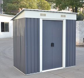 Pent Roof Metal Storage Shed With 8X6ft , Zinc Steel Frame Metal Garden Shed