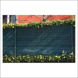 Dark Green HDPE Material Fence Net , Garden Balcony Shade Netting