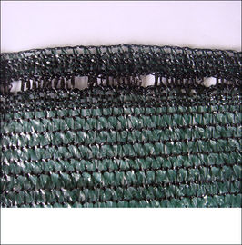 80 Gram Dark Green Garden Shade Netting With Fixing Eyelet / Green House Shade Cloth