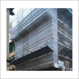 75 Gram White Safety Building Net For Scaffold / Reducing Construction Dust Pollution