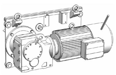 Construction Material / People Carrier Rack And Pinion Hoists CH750 750kg Single Cage