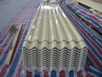 Trapezoidal Prepainted Roofing Sheet , Galvanized Steel Corrugated Sheet Anti-corrosion
