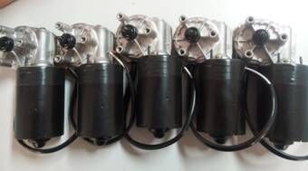 Worm Mini Brush 12VDC Gear Motor for Automation Machinery Industrial 30W