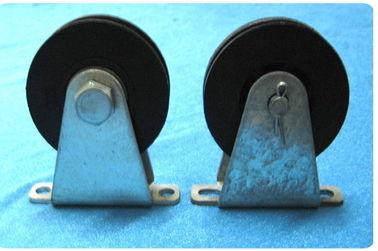galvanized steel sheet house screen cable wheel with single plastic wheel