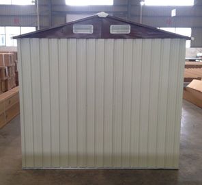 10x12' Prefab Apex Metal Garden Storage Shed With Sliding Door