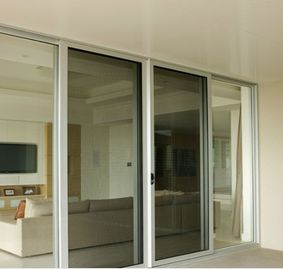 Silver gray Auto Sliding Door Soft Stop under the heavy pressurs , DC Brushless Motor