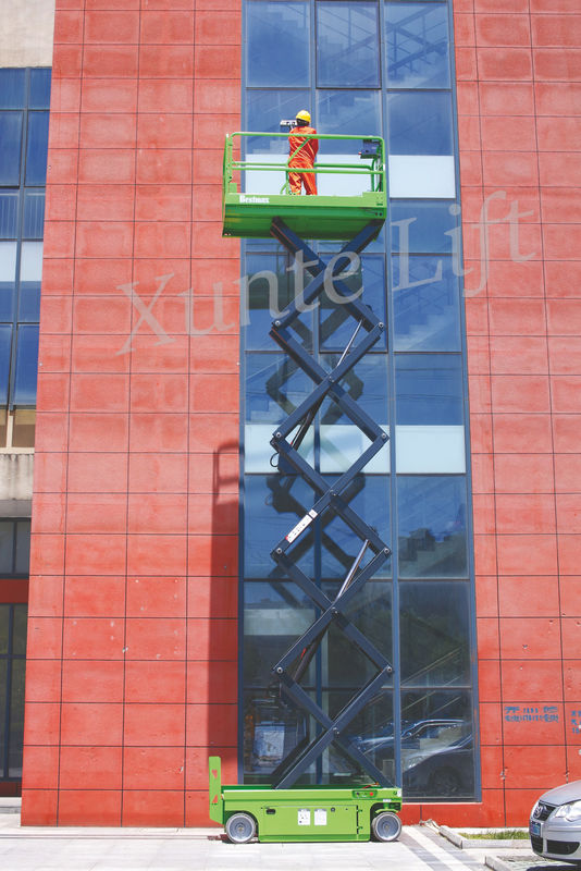 DC Motor drive Self Propelled Scissor lift acess platform max working height 10m