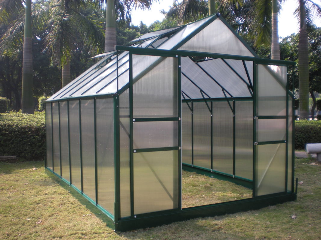 Sturdy Aluminum Framing Small 10mm Twin-wall Mini Greenhouses