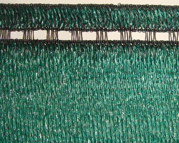 HDPE Material 280 Gram Dark Green Fence Net Garden Shade Netting With Eyelet