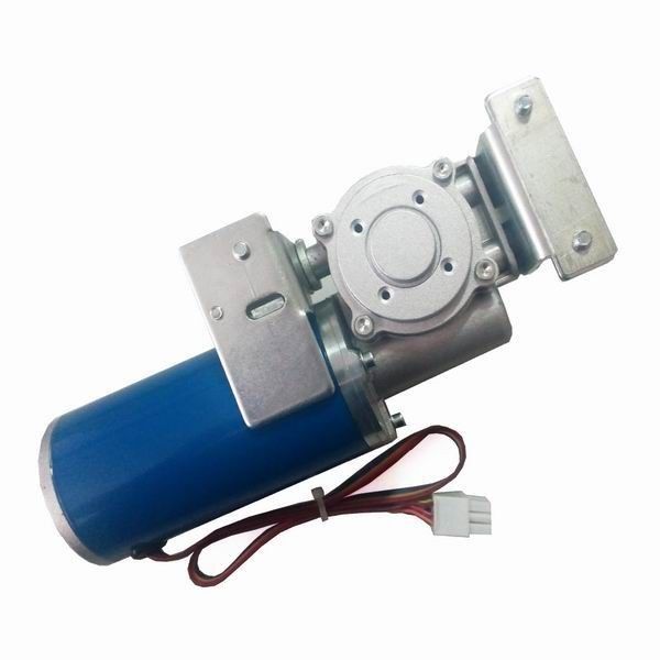 Round Automatic Sliding Door Motor Long Blue Casing Permanent Magnet High Efficiency 24 Voltage