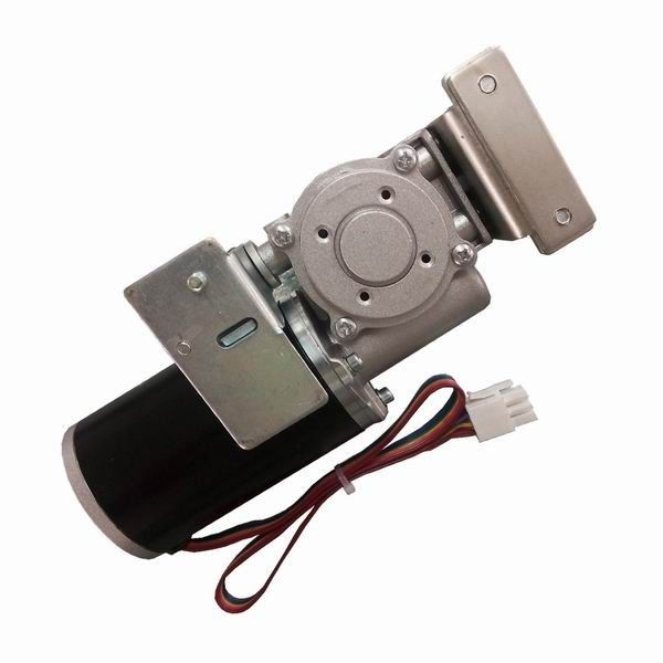 24VDC 65W 4200RPM Automatic Sliding Door Motor Short Orange Casing Round Motor