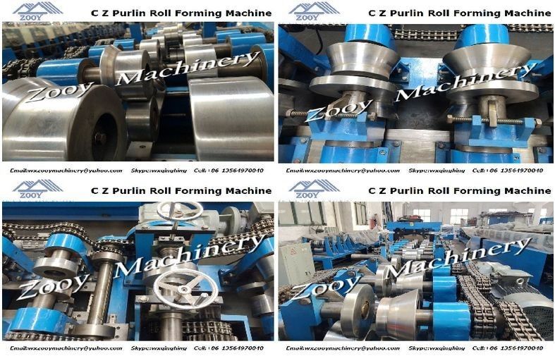 Slide Guide Moving Linear Guider Roll Forming Machine For C Z Purlins